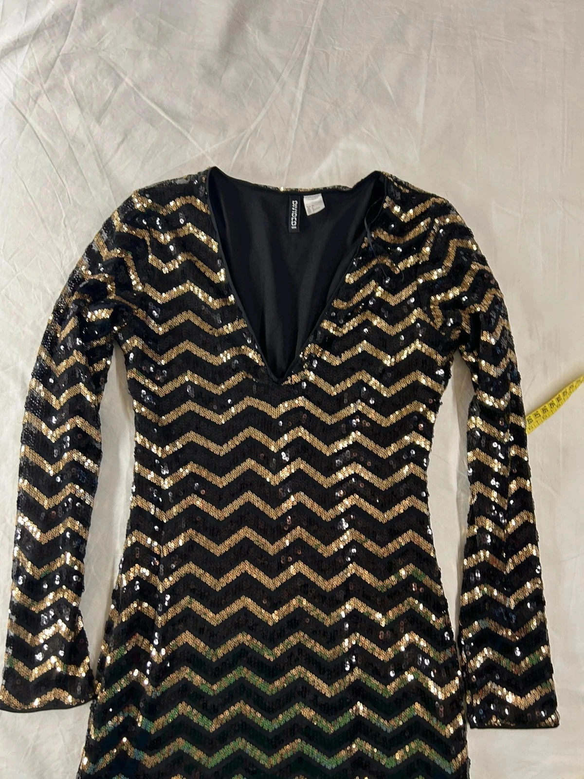 Vestido negro de pedrería vintage Divided h&m – photo 4